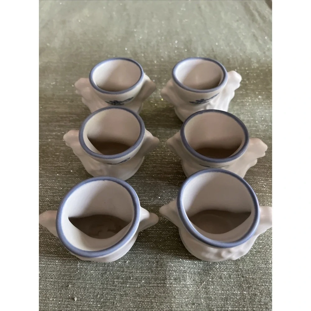 PFALTZGRAFF YORKTOWNE USA Set Of 6 Egg Cups Hen And Egg